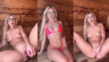 Cabin Cam Solo: TiannaAnn Touches Herself Into An Insane Squirting Orgasm