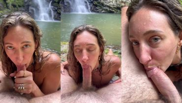 Behind The Waterfall: StephinSpace Shows Off Her Throat Skills