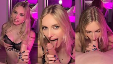 Novaruu Shows Off Her Sucking Skills: Deep Throat Action