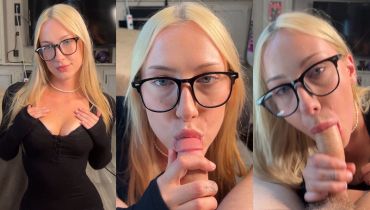 Aprilbanxx Blows His Cock And Swallows The Cum